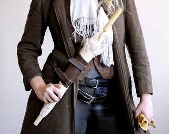 Leather Holster Holster Steampunk Parasol Holster Set Wedding Steampunk Parasol Holder Holder Parasol Umbrella Holster