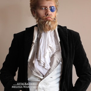 Monocle Eyewear, Blue Eyeglasses, Unique Gift for Men who have Everything, Birthday Gift for Him, Monocle Glasses, Cosplay Costume, Unique image 6