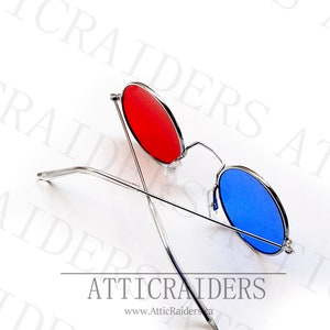 Lunettes Sollux Captor Homestuck cosplay pour homme, cadeau d'anniversaire personnalisé pour lui, déguisement d'Halloween pour femme, cadeaux geek, cadres ronds image 4