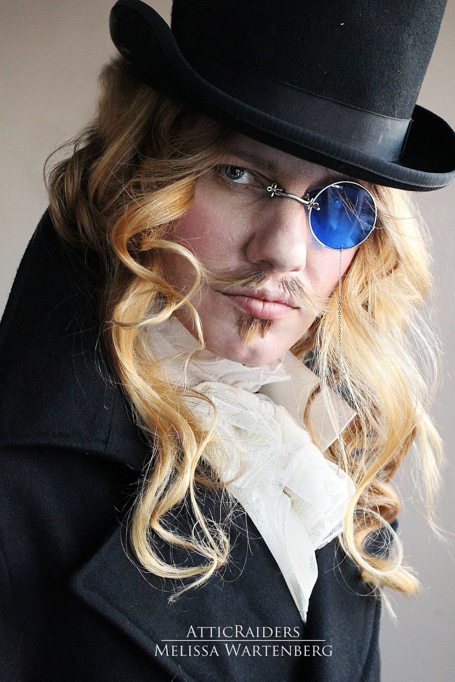 Steampunk Blue Monocle Monocle Eyewear Costume Glasses Etsy