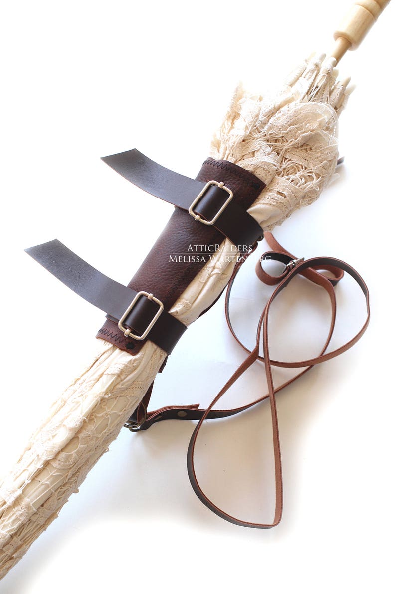 Leather Holster Holster Steampunk Parasol Holster Set Wedding Steampunk Parasol Holder Holder Parasol Umbrella Holster