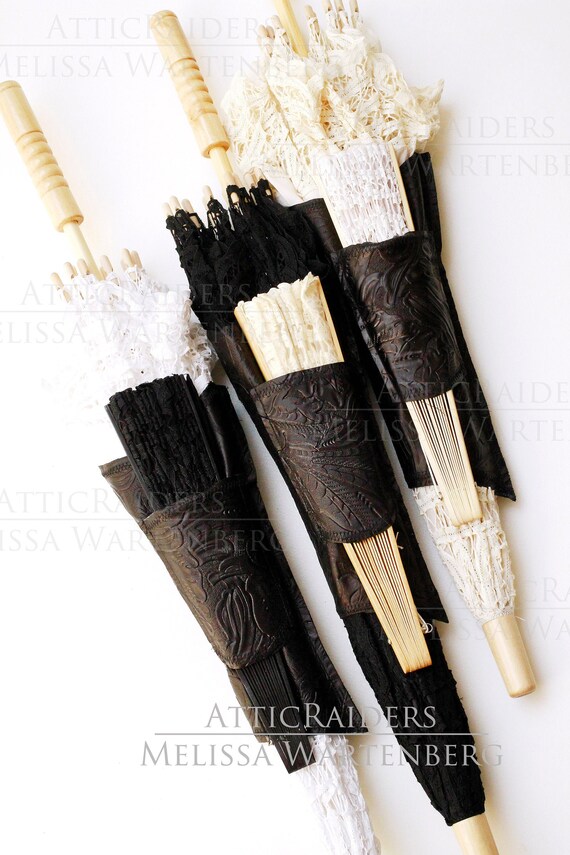 Leather Holster Holster Steampunk Parasol Holster Set Wedding Steampunk Parasol Holder Holder Parasol Umbrella Holster