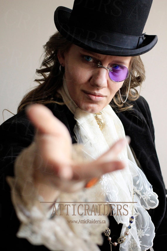 Purple Lens Monocle for Men, Whimsigoth Accessories, Goth Gifts for Her,  Steampunk Fashion, Victorian Cosplay for Women, Quirky Gifts For -   Finland