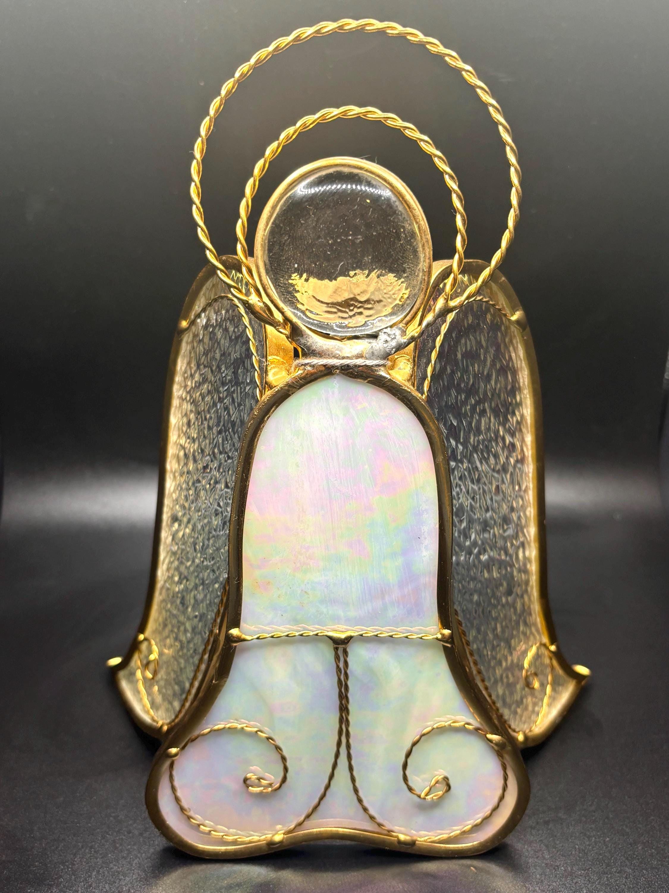 ヴィンテージステンドグラスの天使 - Etsy 日本