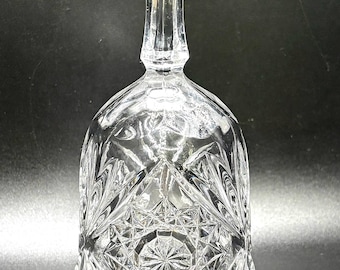 Vintage West Germany Starburst Crystal Decorative Bell