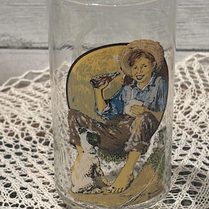 Norman Rockwell Coca Cola Glass