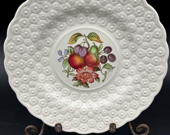 Assiette vintage Spode Copeland à motif de fruits
