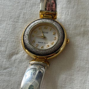 Vintage ECCLISSI Sterling Silver two toned Diamond Dust ladies watch