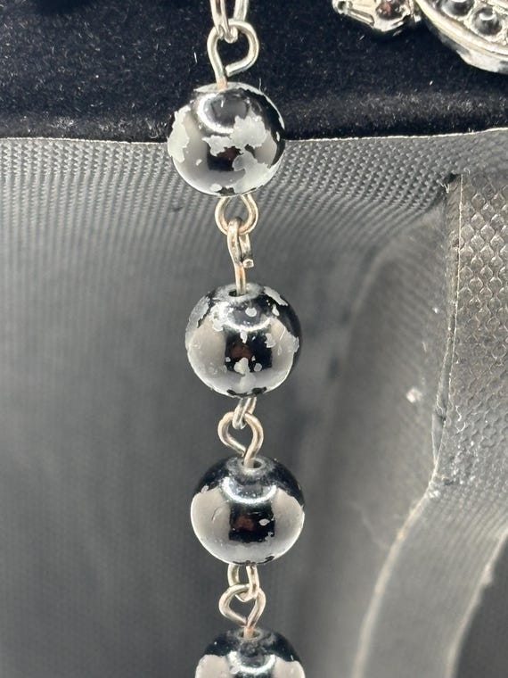 Multi Charm Double Stranded Mixed Media Necklace - image 7