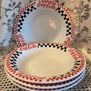 Vintage Gibson Coca Cola Soup Bowls