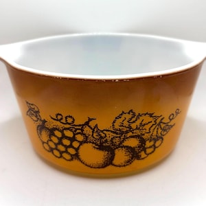 Vintage Old Orchard Pyrex Dish