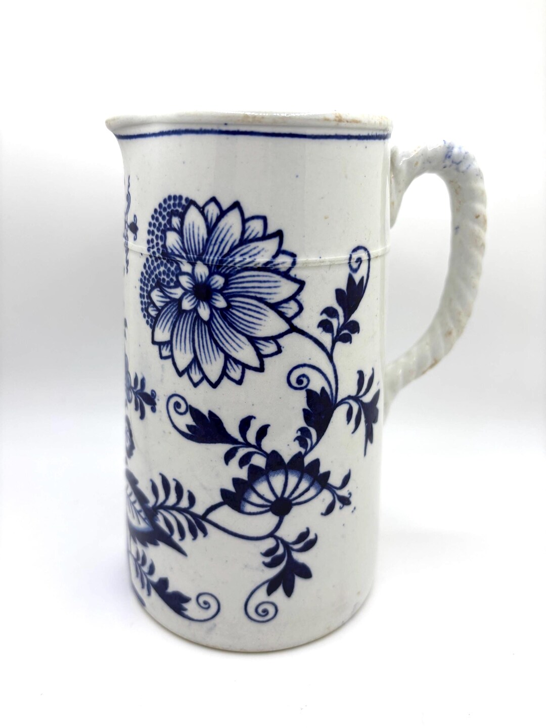Meissen Blue and White Ceramic Pitcher - Etsy