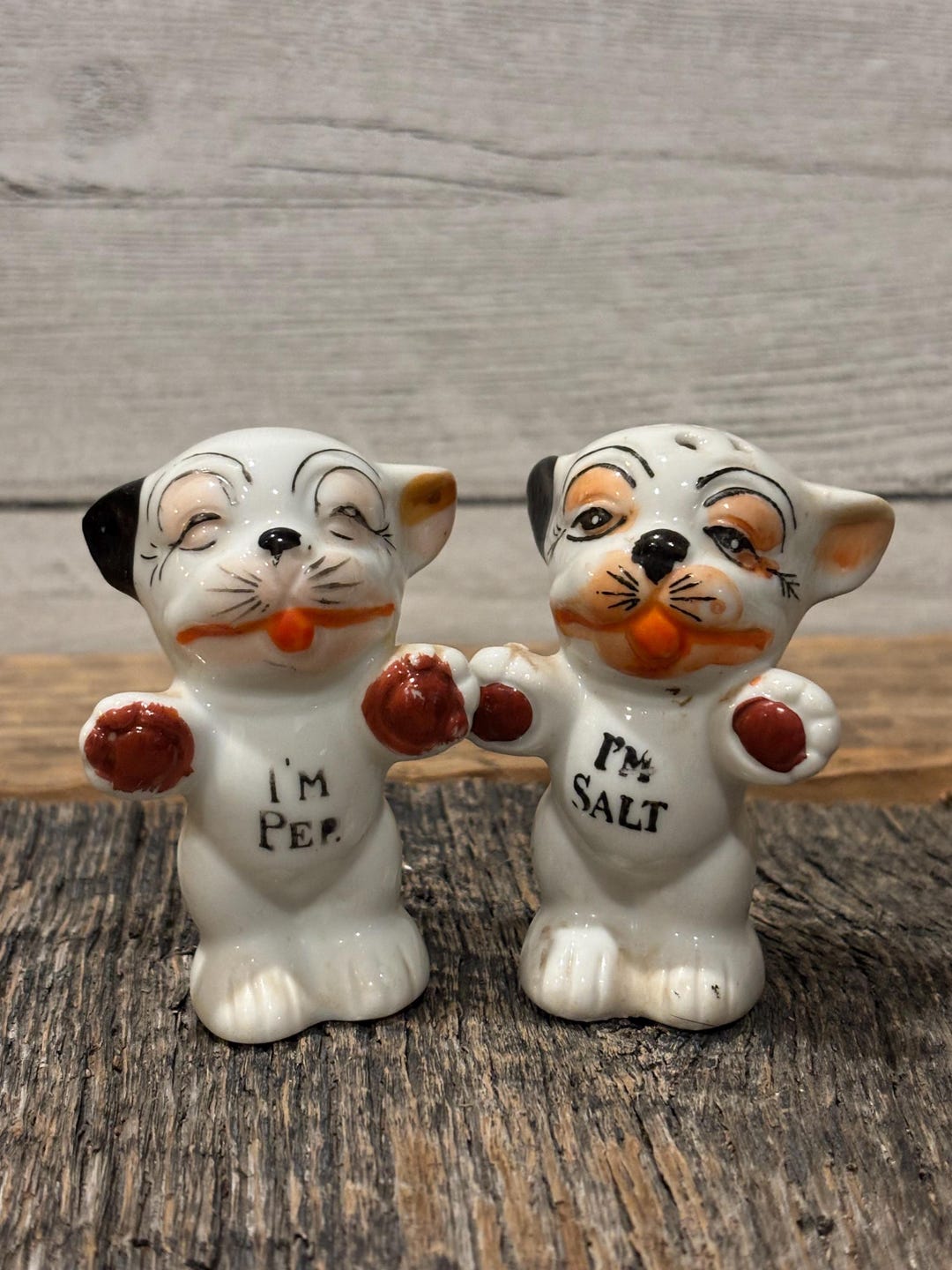Vintage Collectible Bonzo Japan Salt and Pepper Shakers - Etsy