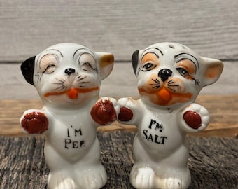 Vintage Collectible Bonzo Japan Salt and Pepper Shakers