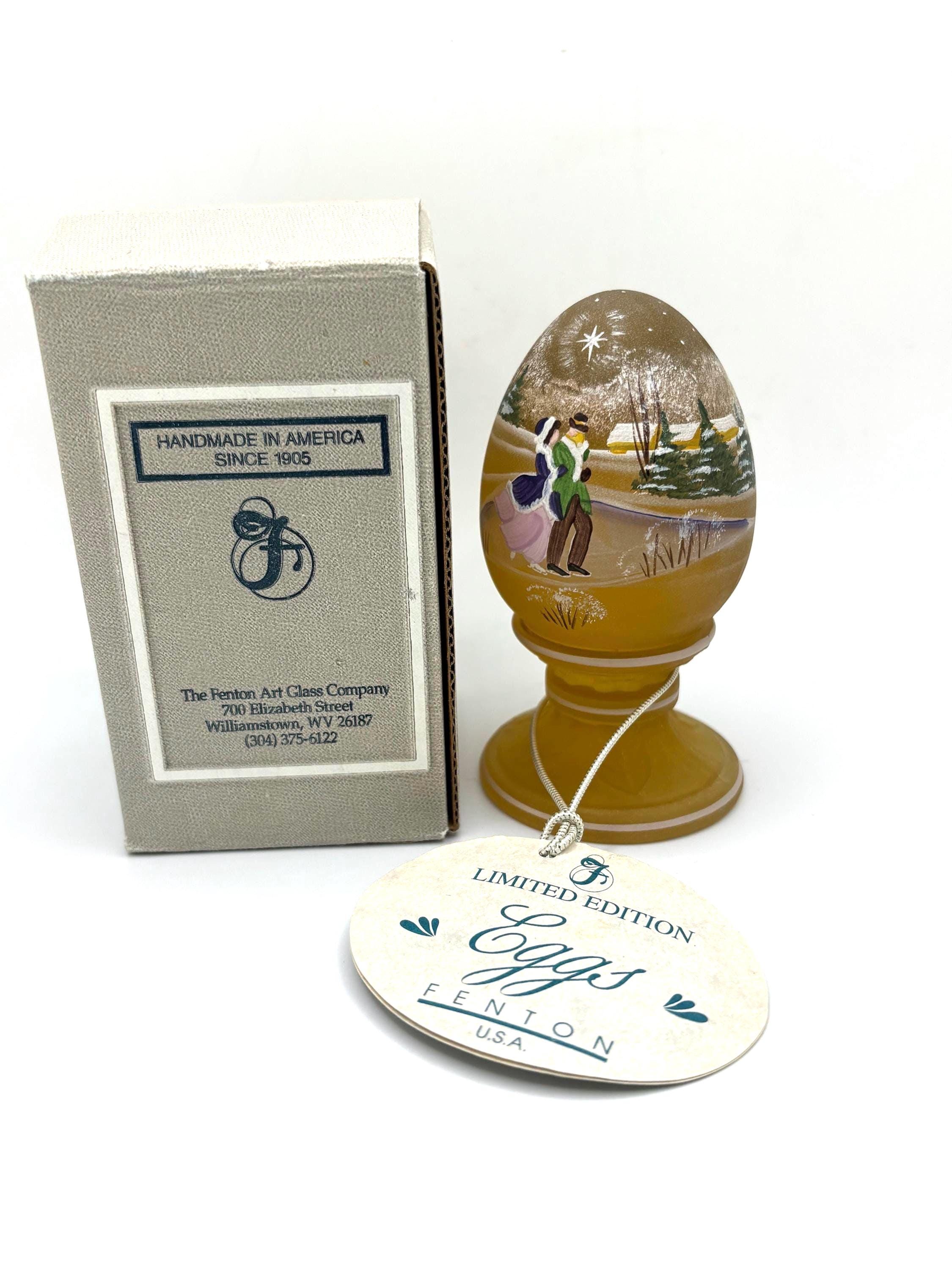 限定版 手描きフェントンガラスエッグ - Etsy 日本