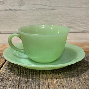 Vintage Fire King Jadeite Teacup