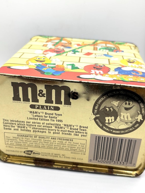 Vintage M&M Letters for Santa Christmas Tin 1995 - Etsy