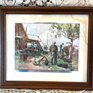 Framed Lionel Barrymore “Point Mugu” Foil Etching