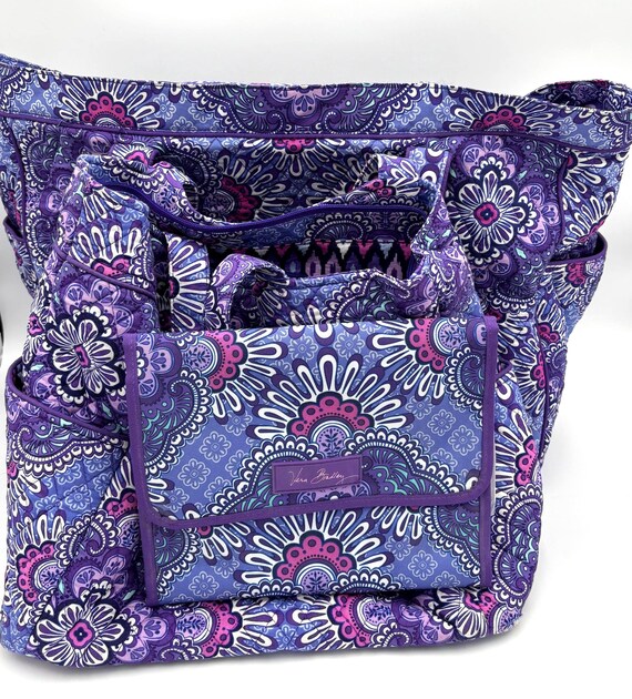 3 Piece Set of Vera Bradley in Lilac Tapestry Pattern - Etsy  display picture 3