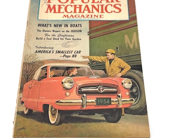 Vintage Collectible April 1954 Popular Mechanics Magazine