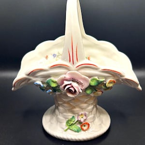 Vintage Porcelain Basket
