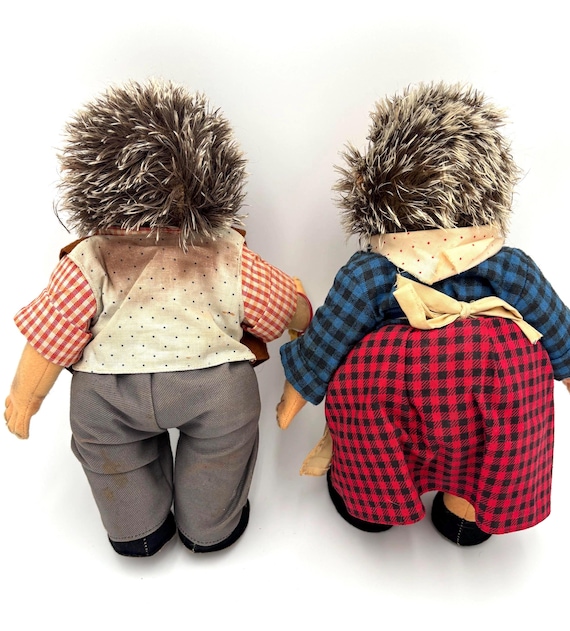 Antique Mid Century Collectible German Steiff Micki and Mecki