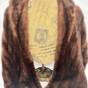 Beautiful Brown Mink Stole Wrap