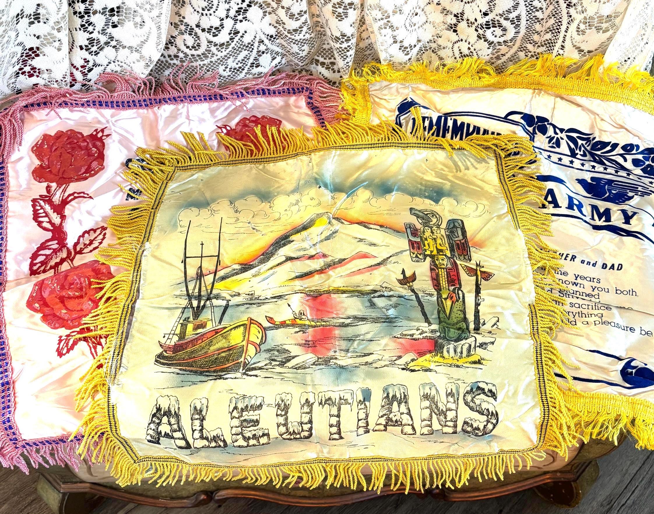 Wwii Silk Pillow - Etsy
