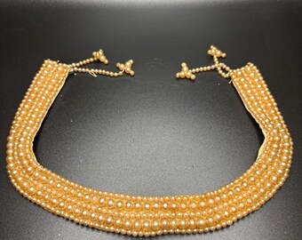 Vintage Faux Pearl Collar Necklace