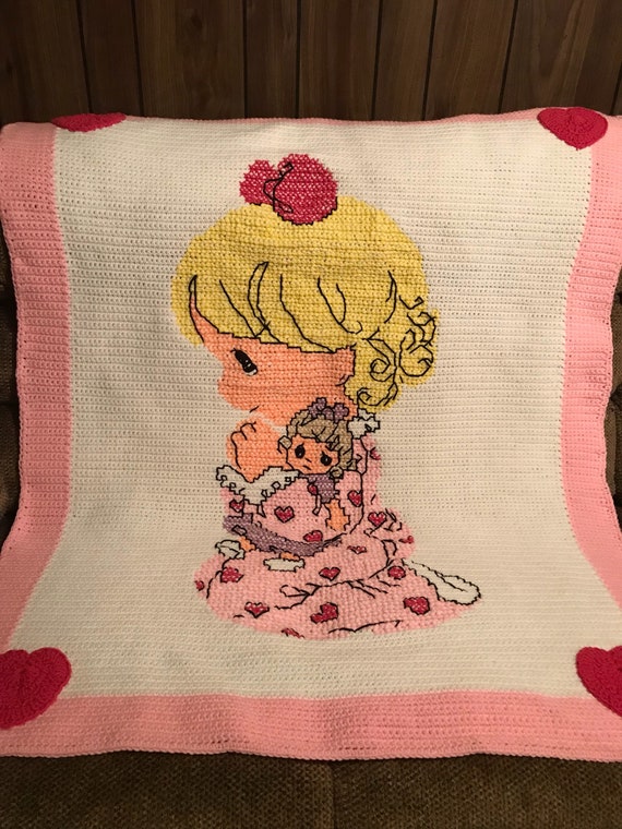 precious moments baby girl blanket