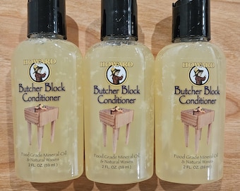 Howard Butcher Block Conditioner - Food Grade Mineral Oil and Natural Waxes- 2 oz.