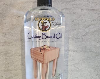 Howard Cutting Board Oil- Food Grade Mineral Oil - 12 oz