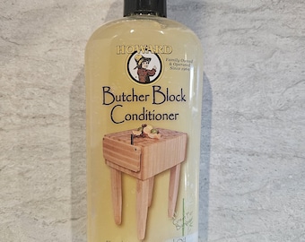 Howard Butcher Block Conditioner - Food Grade Mineral Oil and Natural Waxes- 12 oz