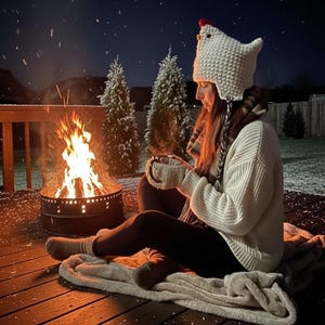 Crochet Chicken Hat Tutorial: Beginner Friendly Pattern, Crochet Earflap Beanie (Digital Download)