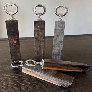 Authentic Bourbon Barrel Stave Bottle Opener