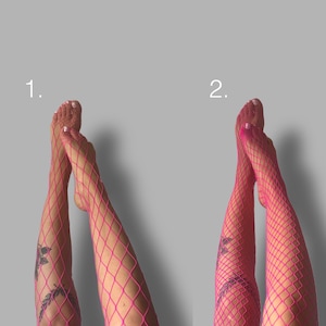 Colorful Fishnet Tights: Y2K Rave Festival Stockings