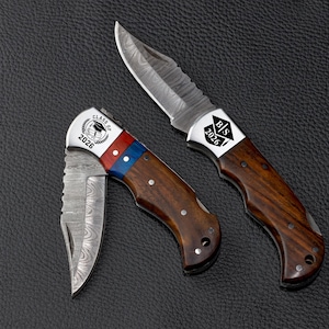 Custom Class of 2026 Gift, Damascus Folding Pocket Knife, Graduation Gift for Him, Personalized Gift Senior Gift, You Did It 2026
