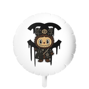 Labubu Monster Balloon 22&quot; Mylar Helium Balloon Cute Monster Party Decoration Collectible Character Balloon Gift for Fans and Events