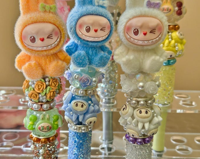 Beaded Rag Labubu Labubu Pens Beaded Pens - Etsy