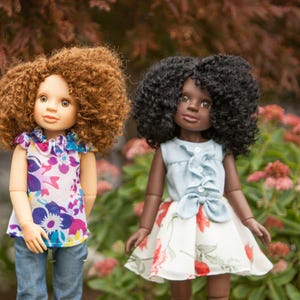 HerStory Dolls 18" articulated Black doll line reflecting diversity within girls of African decsent. Created this with my daughter in mind.