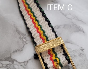 Handmade Rasta color belts - One of a kind Jamaica Roots Reggae colors - section 2