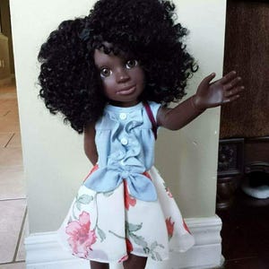 HerStory Dolls 18" articulated Black doll line reflecting diversity within girls of African decsent. Created this with my daughter in mind.
