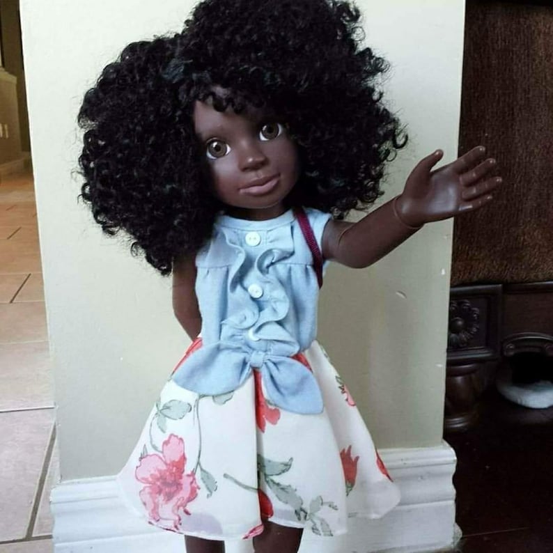 HerStory Dolls 18" articulated Black doll line reflecting diversity within girls of African decsent. Created this with my daughter in mind.