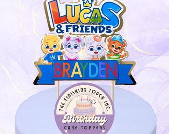 Friends Cake Topper, 1 Piece, Lucas, & Friend, First Birthday