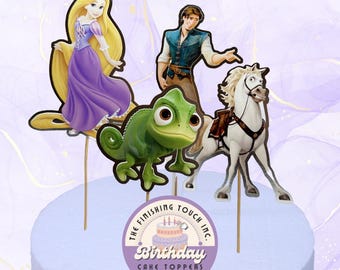 Princess Cake Topper, Chameleon, Rapunzel, Maximus, Flynn