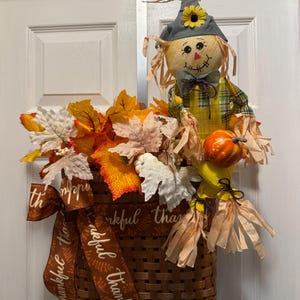 Harvest basket wreath