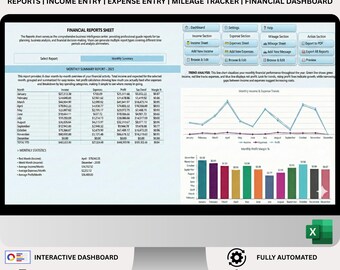 Excel Freelance Tax Tracker | Expense Deduction Optimizer | IRS Mileage Log | Self-Employed Bookkeeping System