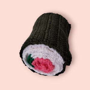 Handmade Crochet Sushi Roll Scarf - Adult Size