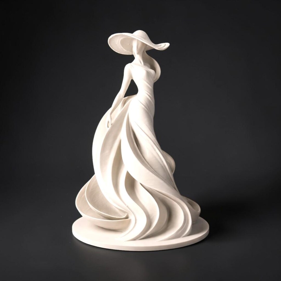 Abstract Woman Sculpture STL Modern Art Statue 3D Print File - Etsy