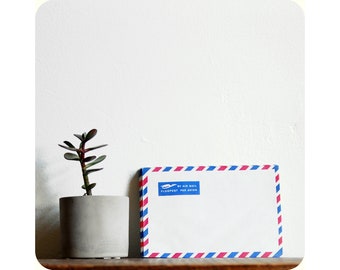 Vintage Airmail Envelopes, Par Avion, Flugpost, Set of 5